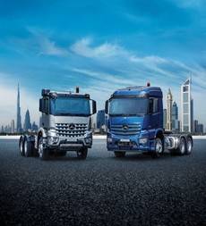 Los modelos Actros y Arocs.