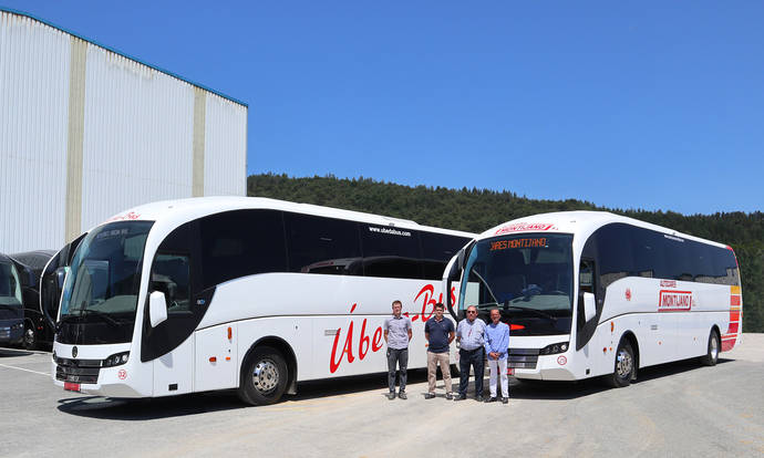 Úbeda Bus y Autocares Montijano reciben sus nuevos Sunsundegui SC7