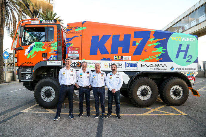 El KH-7 Epsilon Team primer camión de hidrógeno en Dakar