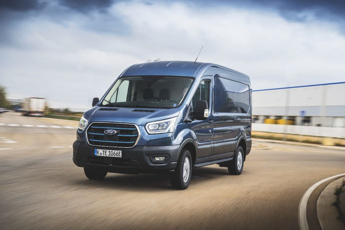 Ford E-Transit, la furgoneta más vendida de España en 2023 de su segmento