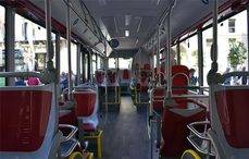 Parte interior de los autobuses