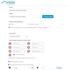 Veox tiene en cuenta el tráfico real antes de planificar las rutas