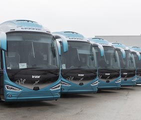 Volvo Buses entrega cinco autocares Volvo B11R a Grupo Chapín