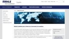 Web de la compañía Mahel