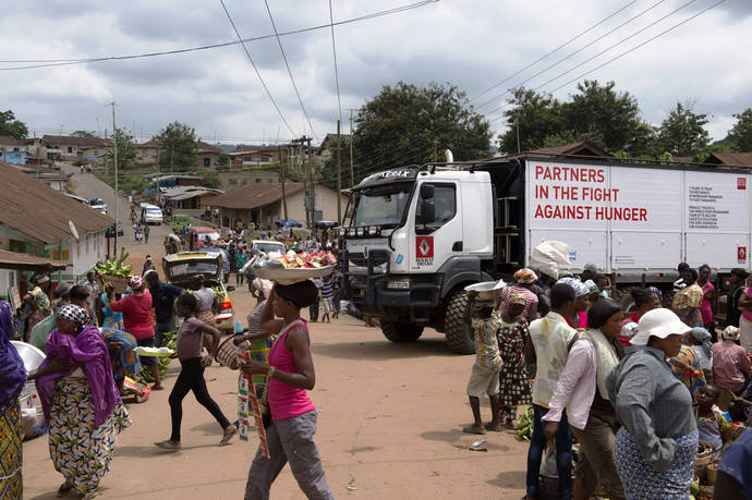 La unidad móvil de formación de Renault Trucks en África.